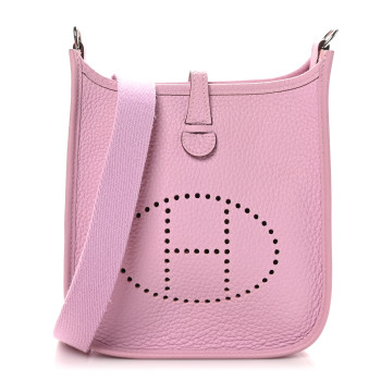 HERMES Taurillon Clemence Evelyne TPM Mauve Sylvestre