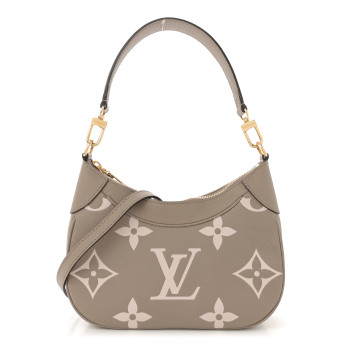 LOUIS VUITTON Empreinte Monogram Giant Bagatelle NM Tourterelle Creme