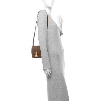 CELINE Smooth Calfskin Small Classic Box Flap Bag