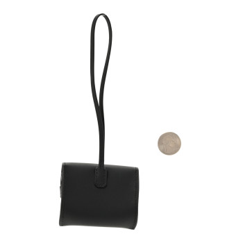 HERMES Swift Kelly Festival Bag Charm Black
