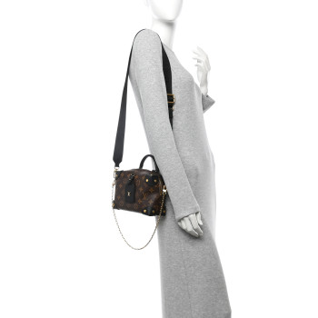 LOUIS VUITTON Monogram Petite Malle Souple Black