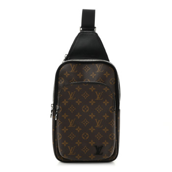 LOUIS VUITTON Monogram Macassar Avenue Sling Bag