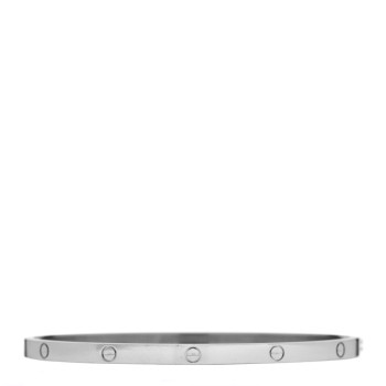 CARTIER 18K White Gold Small LOVE Bracelet 18