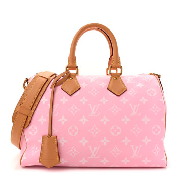 LOUIS VUITTON Calfskin Monogram Speedy P9 Bandouliere 30 Candy