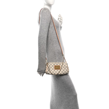 LOUIS VUITTON Damier Azur Eva Clutch