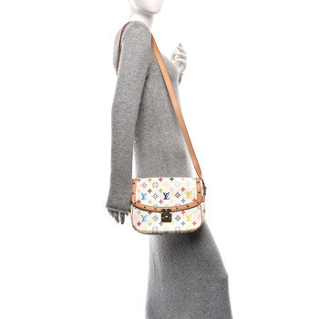 LOUIS VUITTON Monogram Multicolor Sologne White