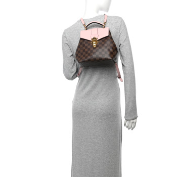LOUIS VUITTON Damier Ebene Clapton Backpack Magnolia