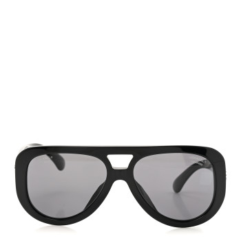 CHANEL Resin Polarized Sunglasses 5423-B-A Black