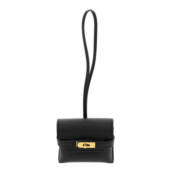 HERMES Swift Kelly Festival Bag Charm Black