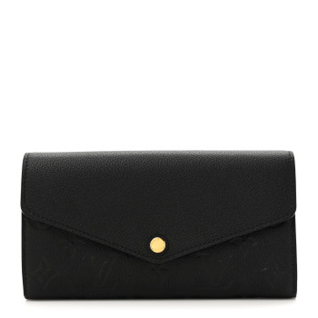 LOUIS VUITTON Empreinte Sarah Wallet NM Black
