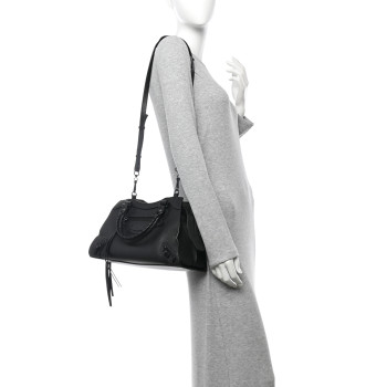 BALENCIAGA Grained Calfskin Neo Classic Black Hardware S City Black