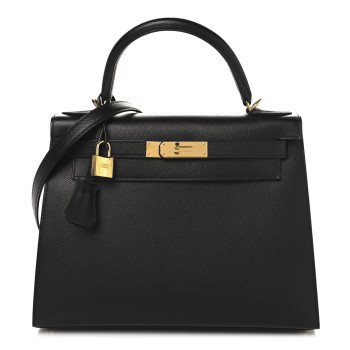 HERMES Epsom Kelly Sellier 28 Black