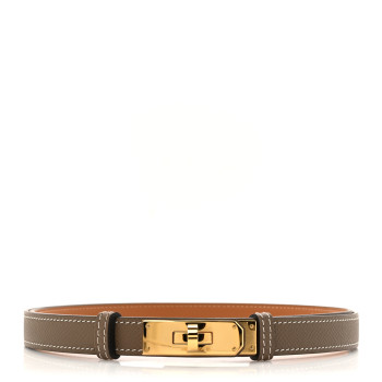 HERMES Epsom Kelly Belt Etoupe