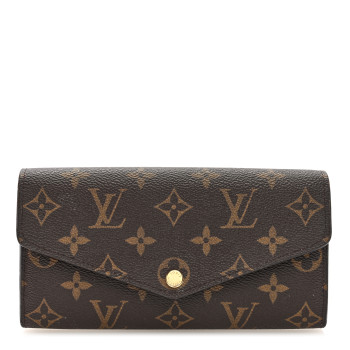 LOUIS VUITTON Monogram Sarah Wallet NM Coquelicot