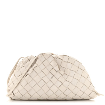 BOTTEGA VENETA Nappa Intrecciato The Mini Pouch Chalk