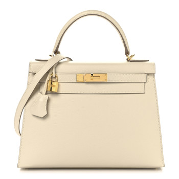 HERMES Epsom Kelly Sellier 28 Craie