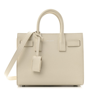 SAINT LAURENT Grain De Poudre Nano Sac De Jour Crema Soft