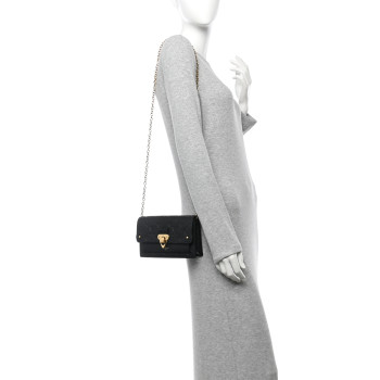 LOUIS VUITTON Empreinte Vavin Chain Wallet Black