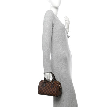LOUIS VUITTON Damier Ebene Speedy Bandouliere 20
