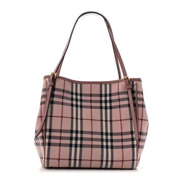 BURBERRY Haymarket Check Canterbury Tote Pink