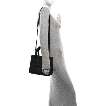 CHRISTIAN DIOR Ultra Matte Calfskin Cannage Medium Lady Dior Black
