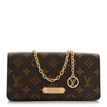 LOUIS VUITTON Monogram Lily Wallet On Chain
