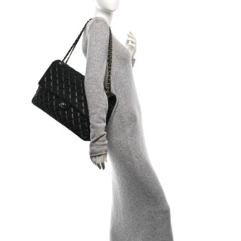 CHANEL Caviar Quilted XXL Travel Flap Bag Black