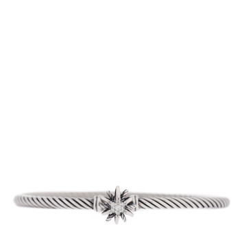 DAVID YURMAN Sterling Silver Diamond Starburst Bracelet