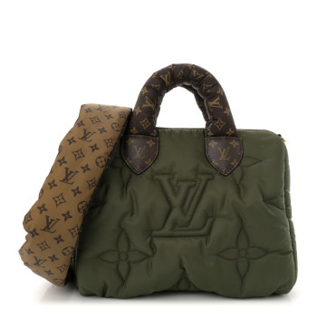 LOUIS VUITTON Econyl Mini Monogram Pillow Speedy Bandouliere 25 Khaki