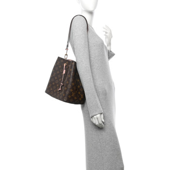 LOUIS VUITTON Monogram Neonoe MM Rose Poudre