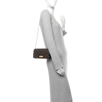 LOUIS VUITTON Monogram Lily Wallet On Chain