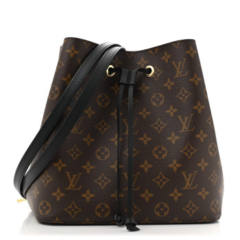 LOUIS VUITTON Monogram Neonoe MM Black