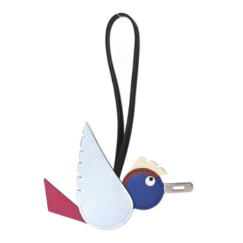 HERMES Epsom Swift Chevre Mysore Birdy Bag Charm Bleu Brume Rose Mexico Bleu Royal Cuivre Nata Black