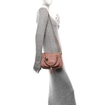 CHLOE Calfskin Mini Marcie Satchel Light Pink