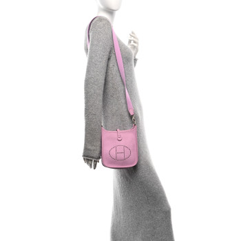 HERMES Taurillon Clemence Evelyne TPM Mauve Sylvestre