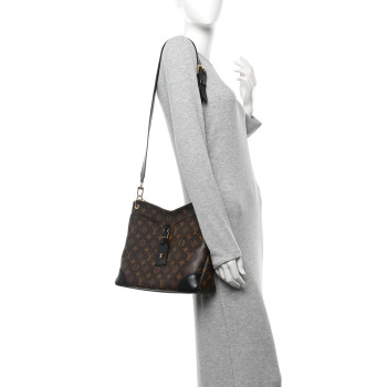 LOUIS VUITTON Monogram Odeon MM Black
