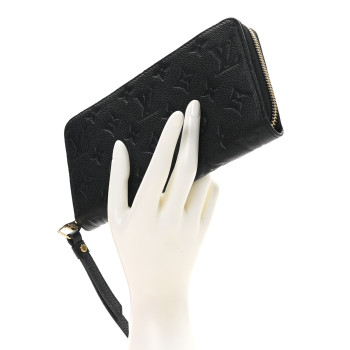 LOUIS VUITTON Empreinte Zippy Wallet Black