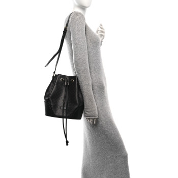 GUCCI Bright Diamante Medium Bucket Bag Black