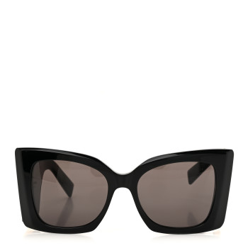 SAINT LAURENT Acetate Blaze Sunglasses SLM119 Black