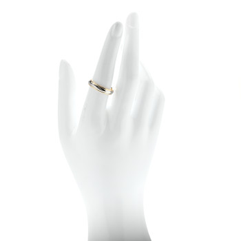 TIFFANY Platinum 18K Yellow Gold 4mm Together Milgrain Wedding Band Ring 54 7