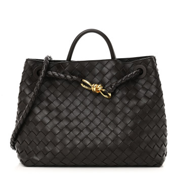 BOTTEGA VENETA Nappa Intrecciato Medium Andiamo Shoulder Bag Fondant