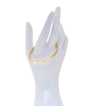 CARTIER 18K Yellow Gold Small LOVE Bracelet 17