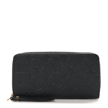 LOUIS VUITTON Empreinte Zippy Wallet Black