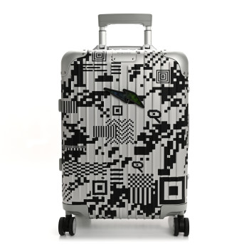 RIMOWA X RTFKT Polycarbonate Printed Original Twist Cabin Silver Black