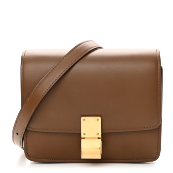 CELINE Smooth Calfskin Small Classic Box Flap Bag