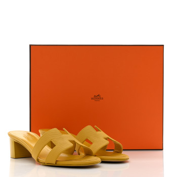 HERMES オアジス　ゴールド　35・5 Hermes Size 35 Oasis Sandals Calfskin Gold