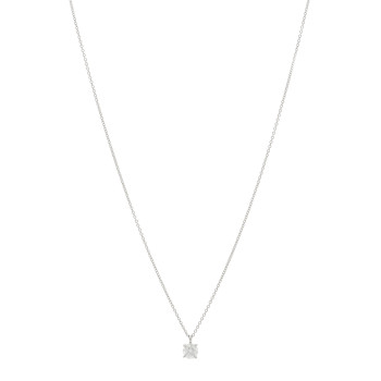 TIFFANY Platinum Diamond .52ct Solitaire Pendant Necklace