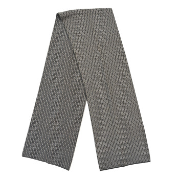 FENDI Wool FF Scarf White Grey