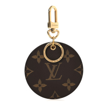 LOUIS VUITTON Monogram Reverse Key Holder Bag Charm