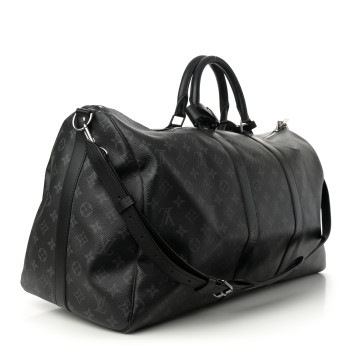 LOUIS VUITTON Monogram Eclipse Keepall Bandouliere 55